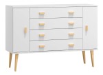 Komoda sosnowa drewniana Venuci nr3 135 cm 4s