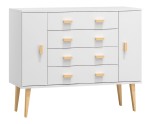 Komoda sosnowa drewniana Venuci nr3 115 cm 4s