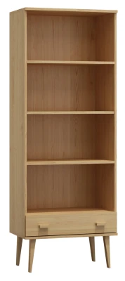 Regał drewniany Venuci Szuflada 79 cm sosna