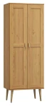 Szafa sosnowa Venuci 2D nr1 wieszak/półki 89 cm