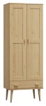 Szafa sosnowa Venuci 2D nr2 wieszak szuflada 79 cm sosna