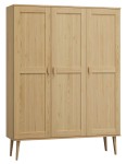 Szafa sosnowa Venuci 3D nr1 wieszak/półki 135 cm