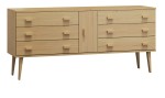 Komoda sosnowa drewniana Venuci nr4 175 cm 3s kolory