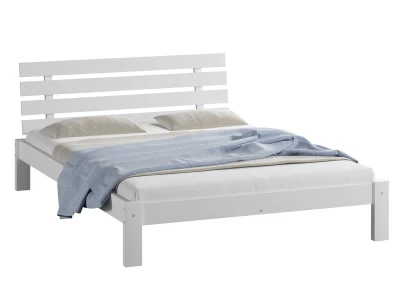 Outlet - Łóżko sosnowe Klara 135x200 BIAŁY 