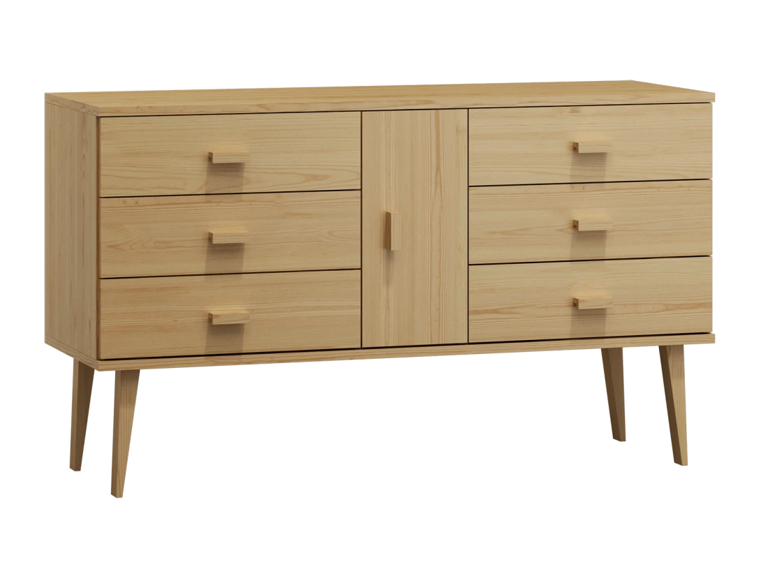 Komoda sosnowa drewniana Venuci nr4 155 cm 3s kolory