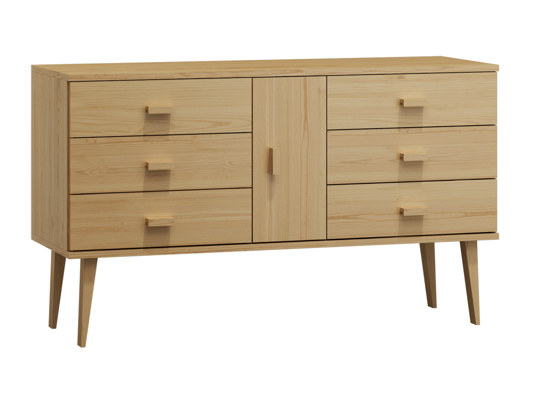 Komoda sosnowa drewniana Venuci nr4 135 cm 3s