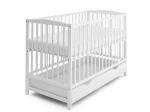 Łóżeczko dziecięce sosnowe Baby Classic 60x120 białe