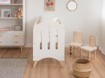Łóżeczko dziecięce sosnowe Baby Dream 60x120 białe/sosna