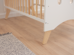 Łóżeczko dziecięce sosnowe Baby Dream 60x120 białe/sosna