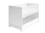 Łóżeczko dziecięce sosnowe Baby Magic  60x120 białe