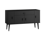 Komoda drewniana Venuci nr5 115 cm 1s 4d czarna