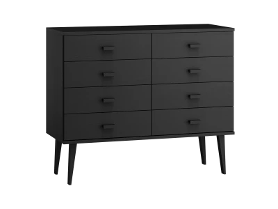 Komoda sosnowa  Venuci nr2 135 cm 4s czarna
