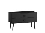 Komoda sosnowa drewniana Venuci nr1 99cm 2s czarna