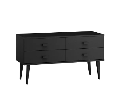 Komoda sosnowa drewniana Venuci nr2 117 2s czarna