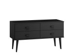 Komoda sosnowa drewniana Venuci nr2 155 2s czarna