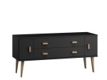 Komoda sosnowa drewniana Venuci nr3 155 cm 2s czarna