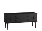Komoda sosnowa drewniana Venuci nr3 175 cm 2s czarna