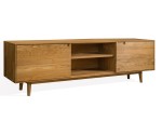 Stolik RTV dębowy Bergen 150 cm olej intense