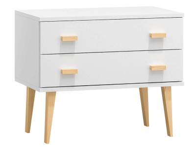 Komoda sosnowa drewniana Venuci nr1 99cm 2s biała