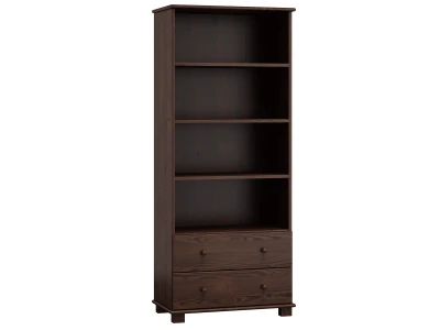 Biblioteczka sosnowa nr1 orzech