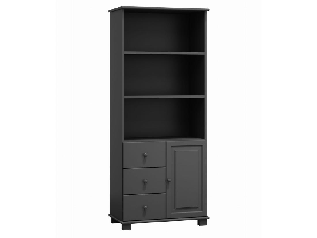 Biblioteczka sosnowa nr2 szara