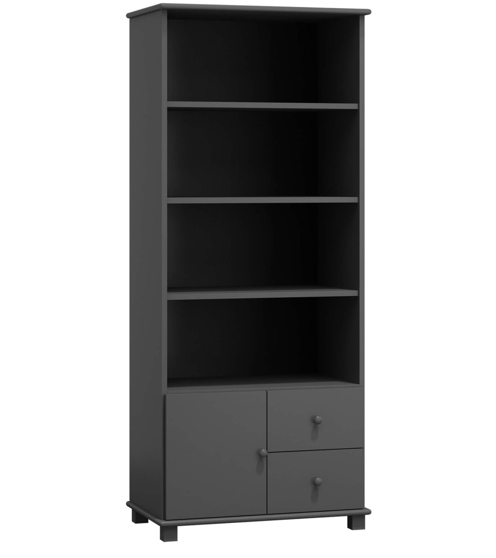 Biblioteczka drewniana nr9 szary