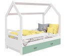 Outlet - Łóżko Domek dziecięce 160x80 dla dzieci biały D3B