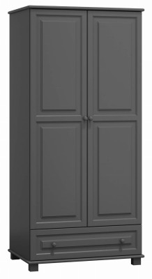 Szafa sosnowa 2D nr1 wieszak S80 szara