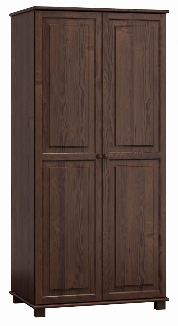 Szafa drewniana 2D nr2 wieszak S90 orzech