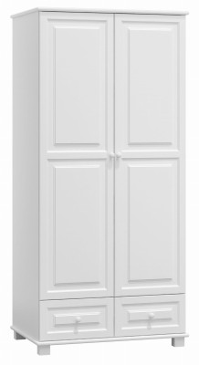 Szafa drewniana 2D nr5 wieszak S80 biała