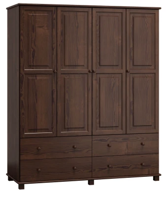 Szafa sosnowa 4D nr6 S160 orzech