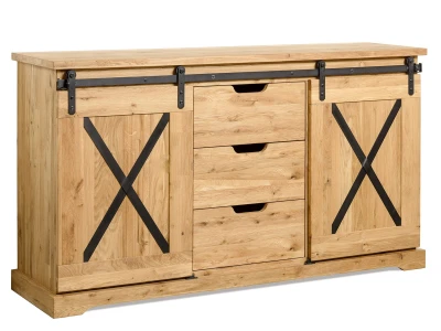 Komoda Dębowa Loftowa X-oak nr 3