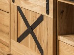 Szafa Witryna Dębowa Loftowa X-oak nr 1