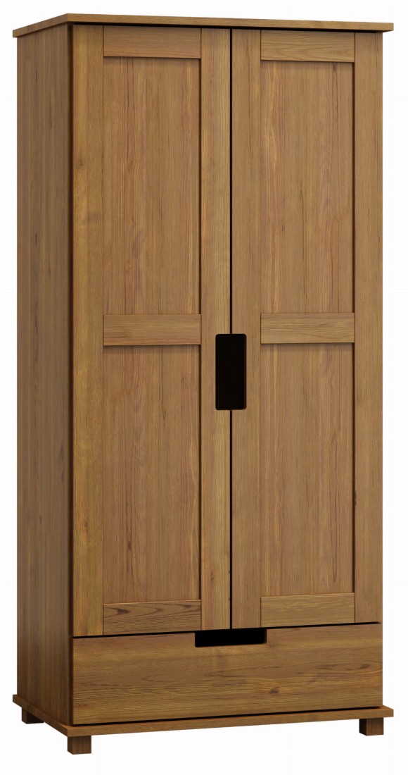 Szafa nr7 Modern 80 wieszak/półki dąb