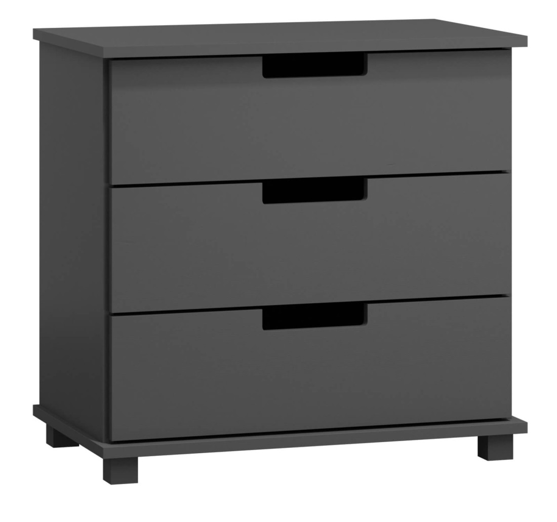 Komoda sosnowa drewniana nr2 Modern 80x80x42 szara