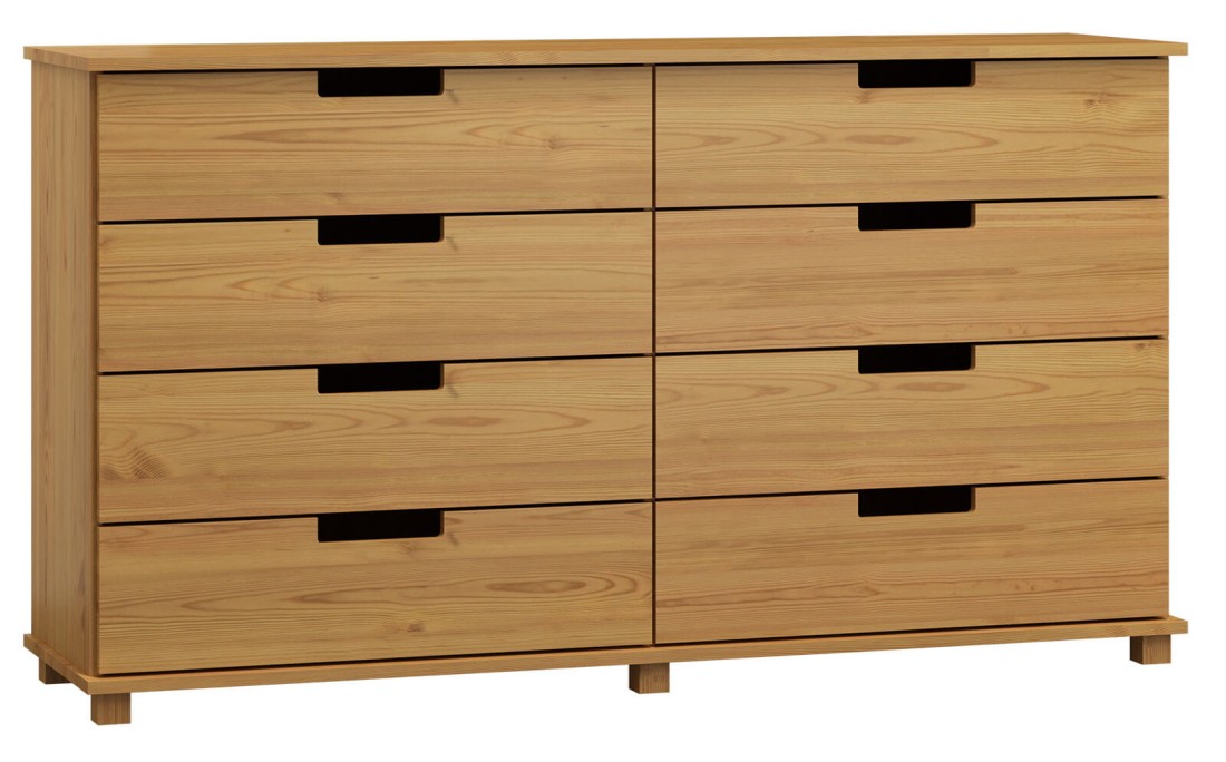Komoda sosnowa drewniana nr1 Modern 160x80x42 olcha