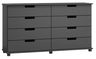 Komoda sosnowa drewniana nr1 Modern 180x100x42 szara