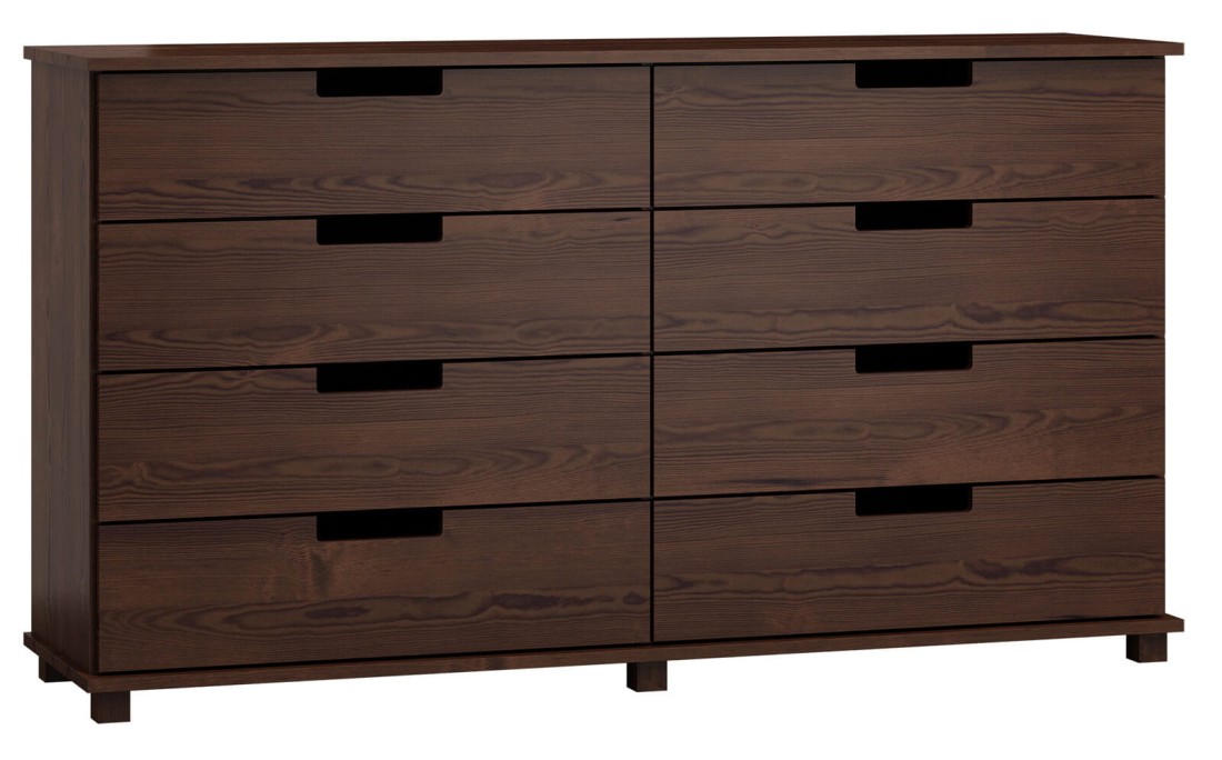 Komoda sosnowa drewniana nr1 Modern 180x100x42 orzech