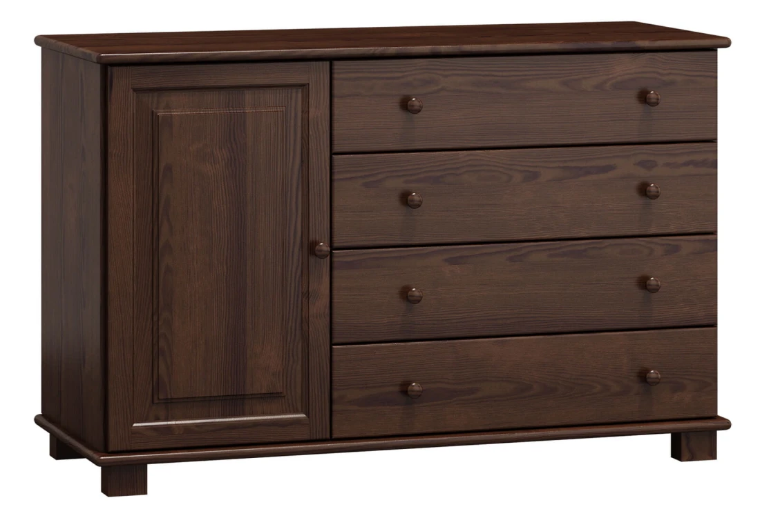 Komoda sosnowa drewniana nr34 g47 orzech
