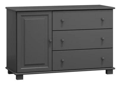 Komoda drewniana sosnowa nr35 g42 szara