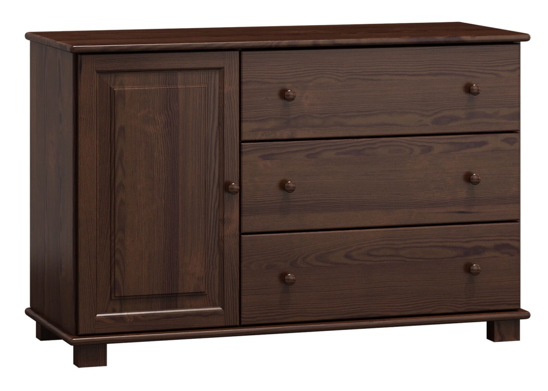 Komoda drewniana sosnowa nr35 g42 orzech