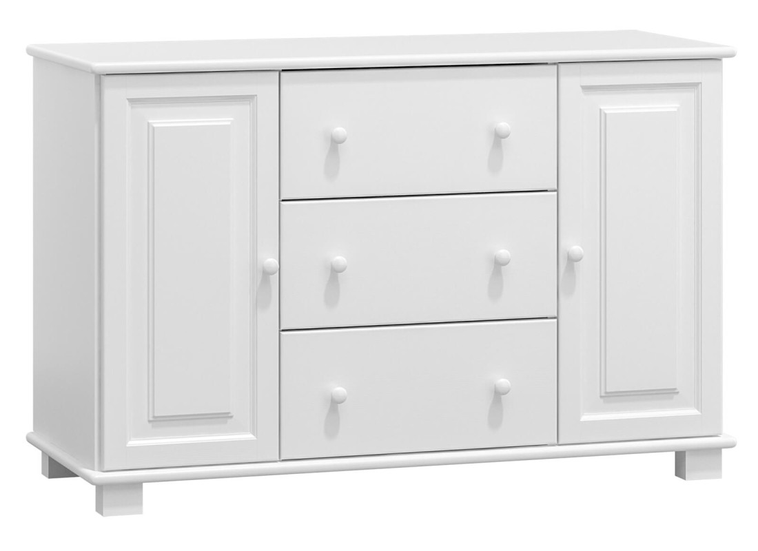 Komoda drewniana sosnowa nr43 g42 biała