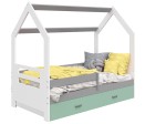 Outlet - Łóżko Domek dziecięce 160x80 dla dzieci biały D3B