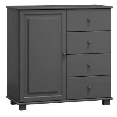 Komoda drewniana sosnowa nr48 g42 szara