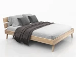 Łóżko drewniane bukowe 160x200 Beskid 02 buk naturalny