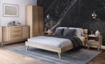 Łóżko drewniane bukowe 160x200 Beskid 02 buk naturalny