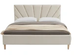 Łóżko tapicerowane Skandynawskie 180x200 Scandi line 3 Velvet Beżowy