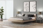Łóżko lewitujące 160x200 dąb sonoma DM2 z płyty meblowej