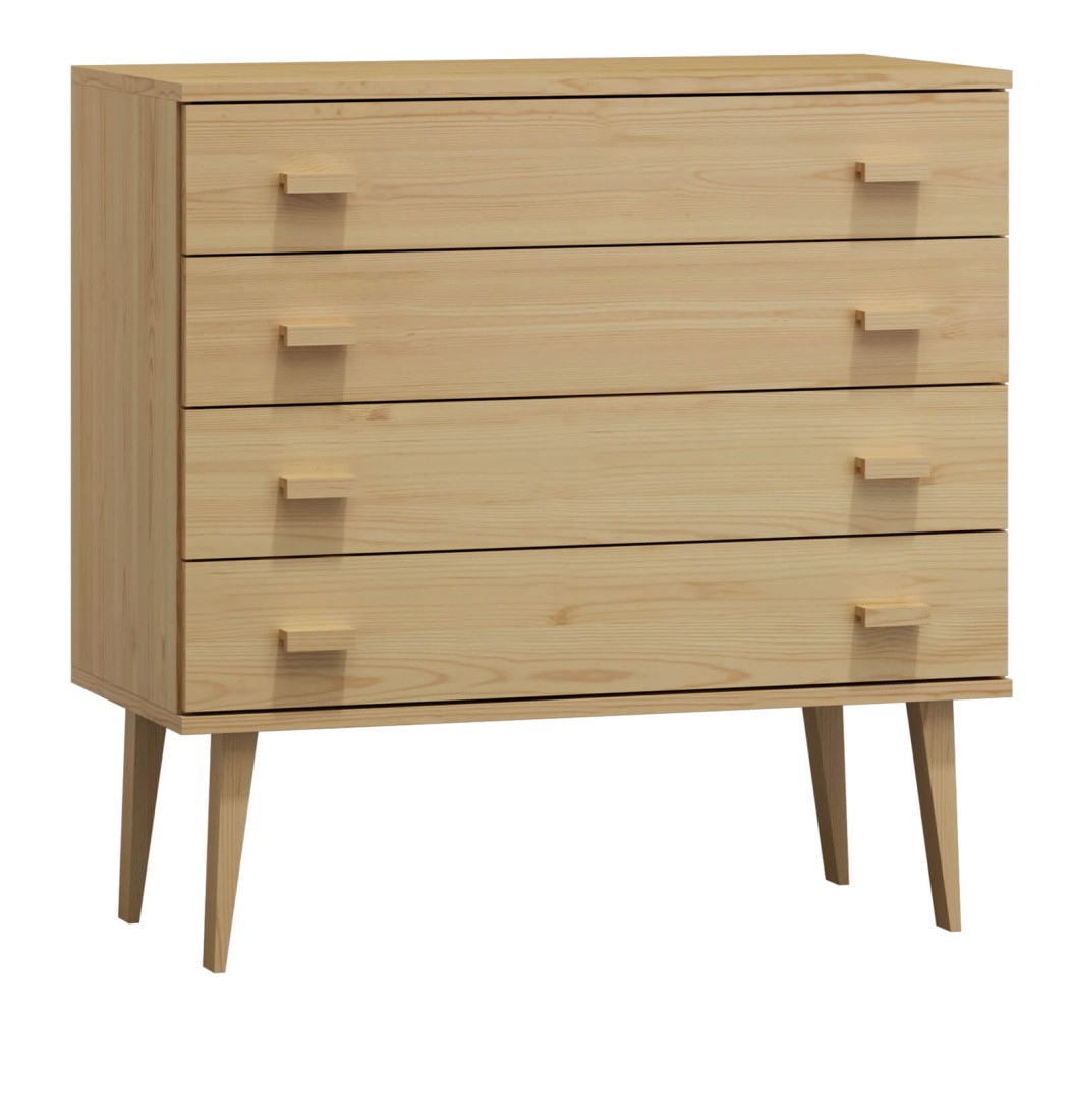 Outlet - Komoda sosnowa drewniana Venuci nr1 99 cm 4s sosna