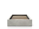 Łóżko dziecięce tapicerowane 90x200 z pojemnikiem ze stelażem Szary Velvet Kids Line BOX